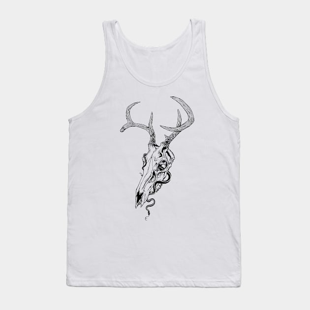 deer skull Tank Top by Yaroslav Tkach